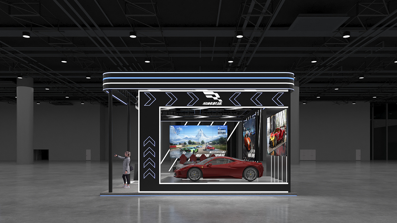 巅峰极速杭州漫展展位设计(初稿)