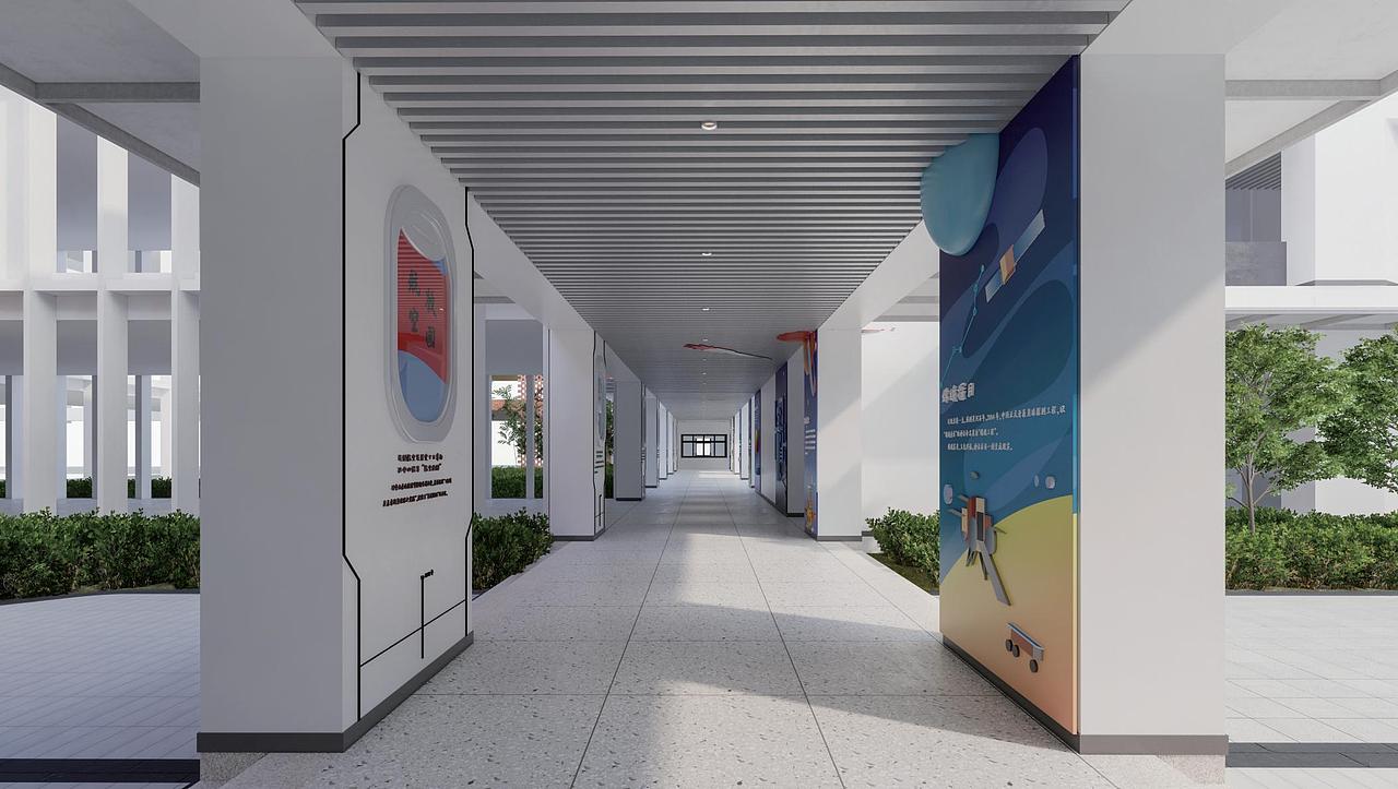 航空航天文化墙设计