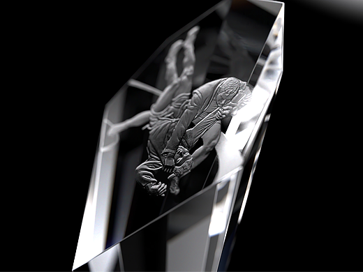 Crystal cup for the Russian SAMBO 