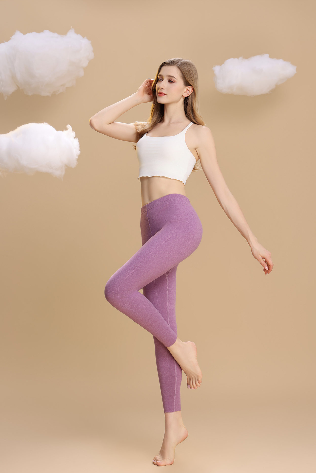 女外模保暖内衣/家居服/松弛感/极简风/轻奢/定制拍摄