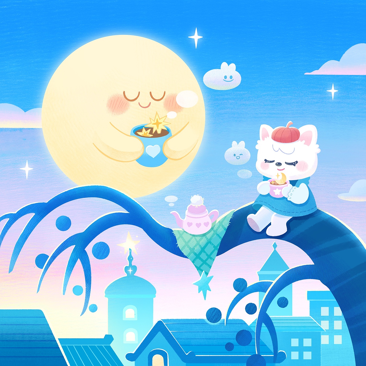 灵感记录|来自月亮的咖啡邀请