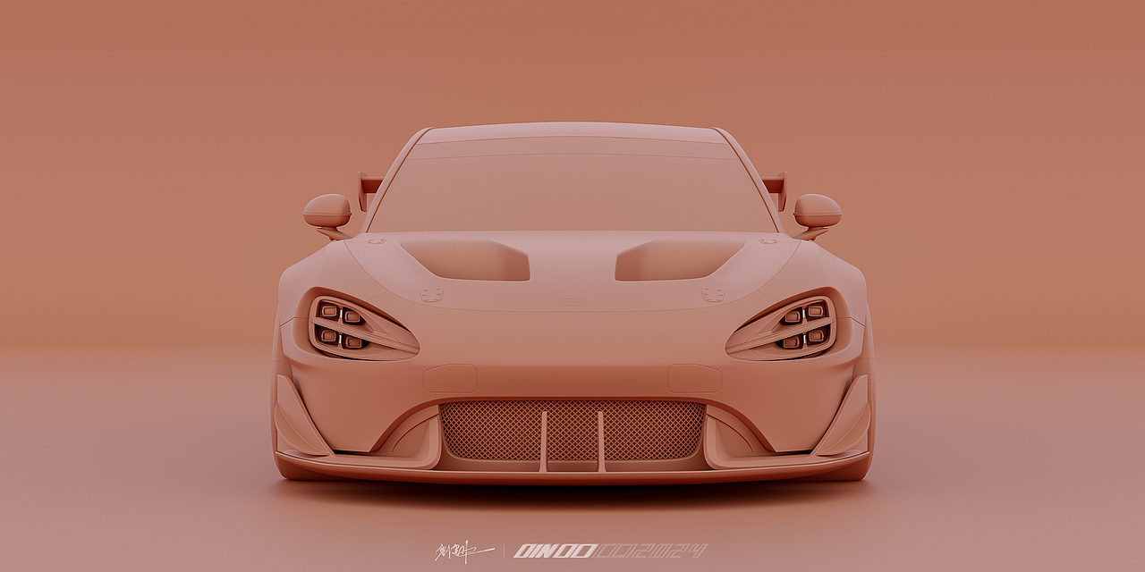 小米SU7 Ultra  正向建模+渲染