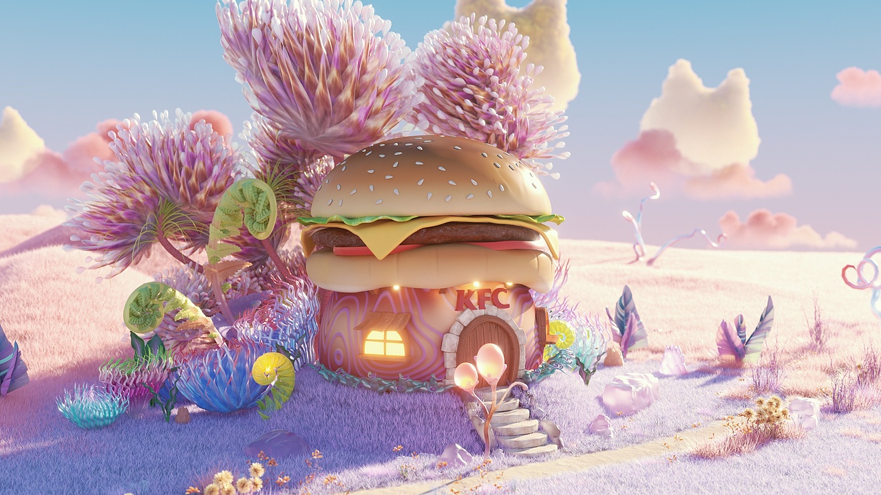 肯德基 x 原神美露莘 “美味王国”动画（图ZMzc1MDE4MjU2） - 动画/影视 - 站酷设计师elejin原创素材 - 站酷ZCOOL