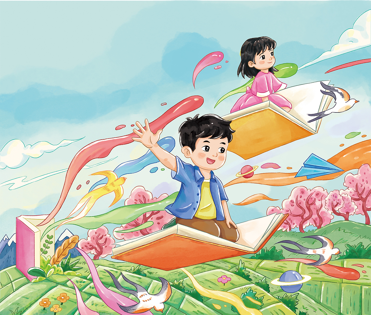 一组小学生课外书封面插画(已商用)(图ZMzc1MDIwMjYw) - 儿童插画 - 站酷设计师JoJo插画原创素材 - 站酷ZCOOL