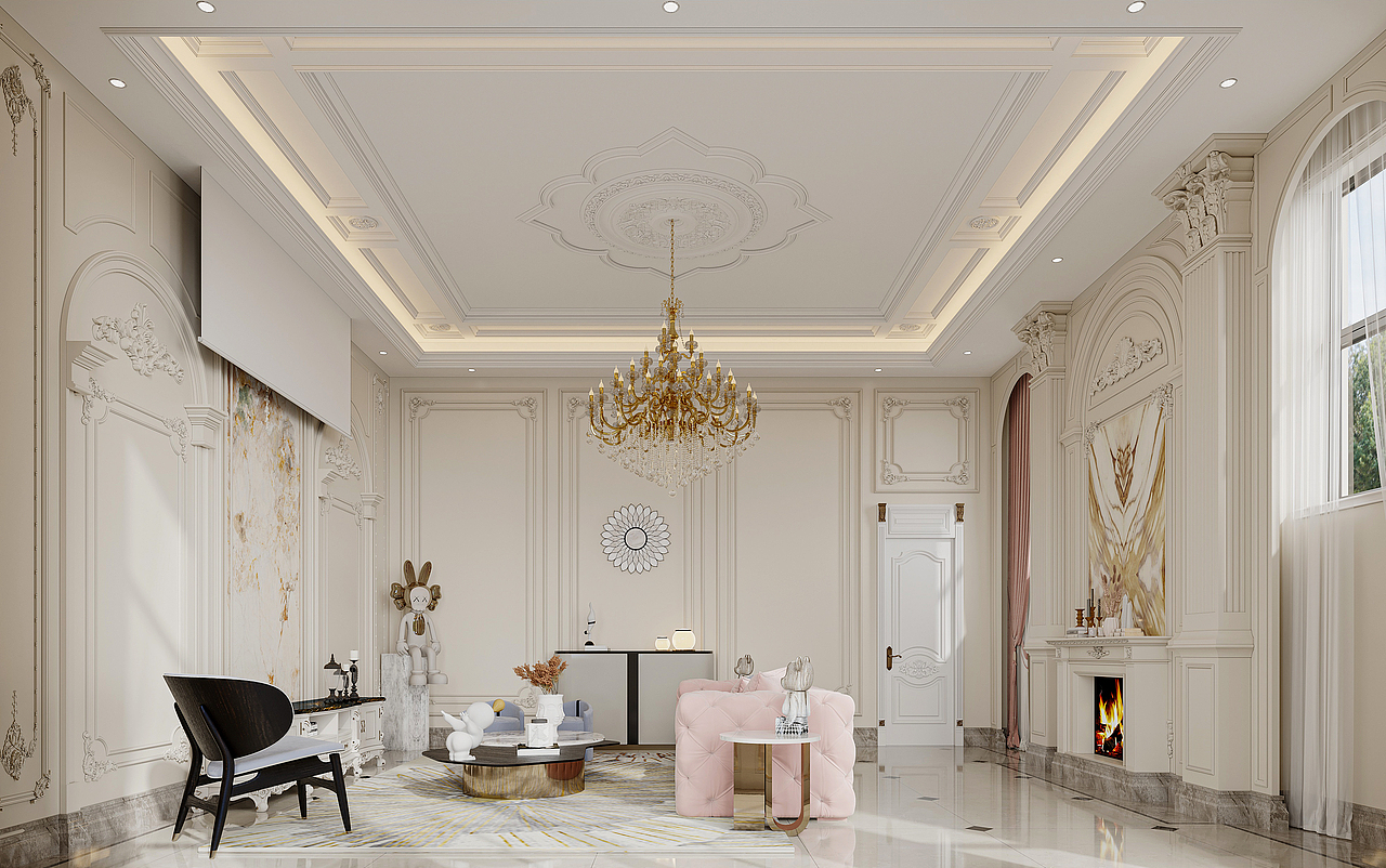 法式别墅（图ZMzc1MDIyMTg0） - 家装设计 - 站酷设计师麓屿视觉原创素材 - 站酷ZCOOL