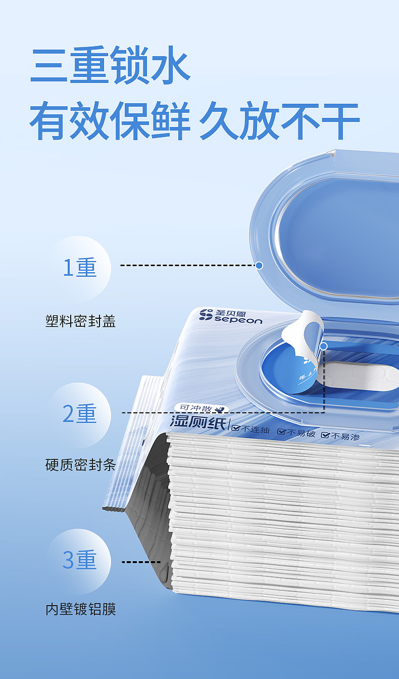 圣贝恩纯水湿厕纸/湿巾/三维渲染+详情全案（图ZMzc1MDI3MzMy） - 电商 - 站酷设计师JioJioC原创素材 - 站酷ZCOOL