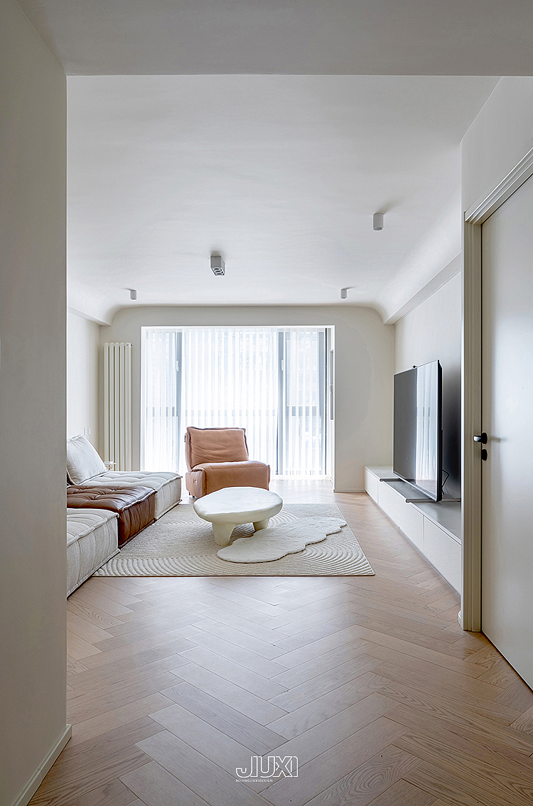 95㎡空间实现1+1>2,独居也要更宽敞,秒变温馨奶油风