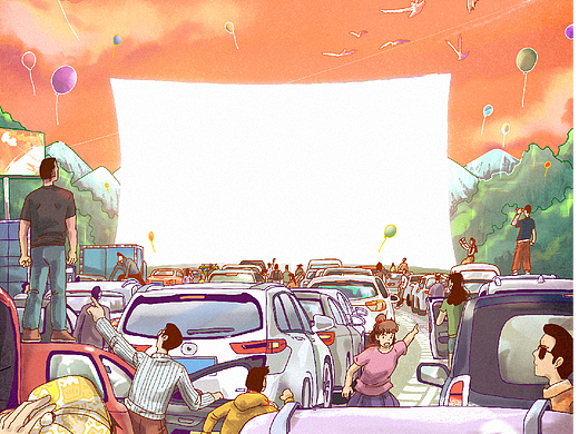 原创｜电影厂牌插画🎬