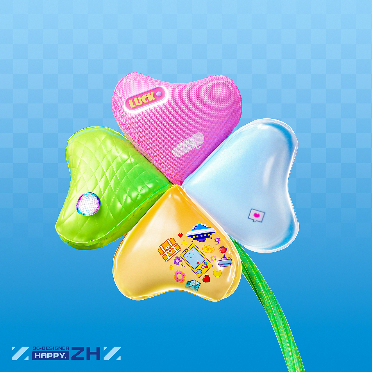 继续热爱-2024设计练习（图ZMzc1MDUyOTY0） - 其他三维 - 站酷设计师Bubblezh原创素材 - 站酷ZCOOL