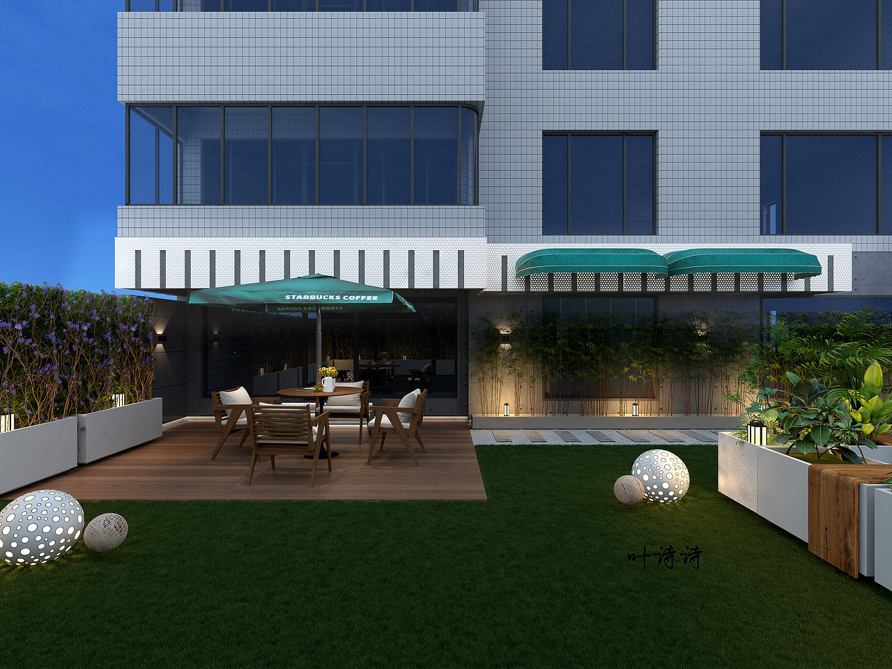 室外效果图|露台景观（图ZMzc1MDU1OTYw） - 建筑设计 - 站酷设计师诗诗18156079928原创素材 - 站酷ZCOOL