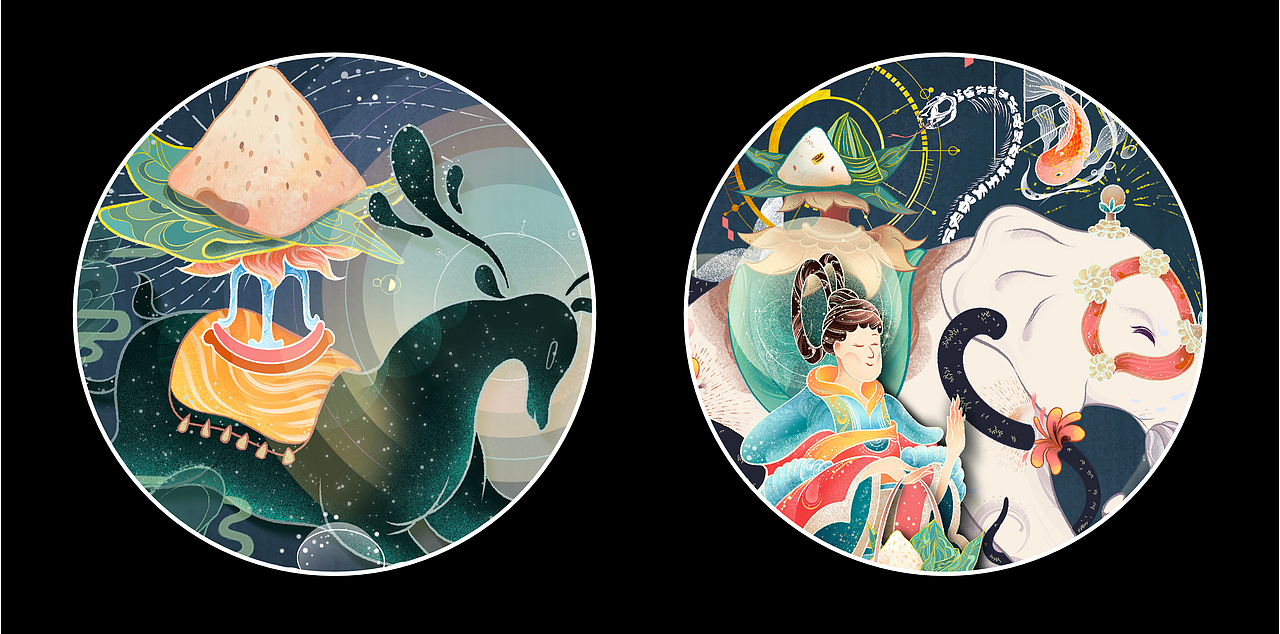 华夏国潮插画全展（图ZMzc1MDY0NTg4） - 海报 - 站酷设计师卓一衡原创素材 - 站酷ZCOOL