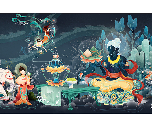 华夏国潮插画全展