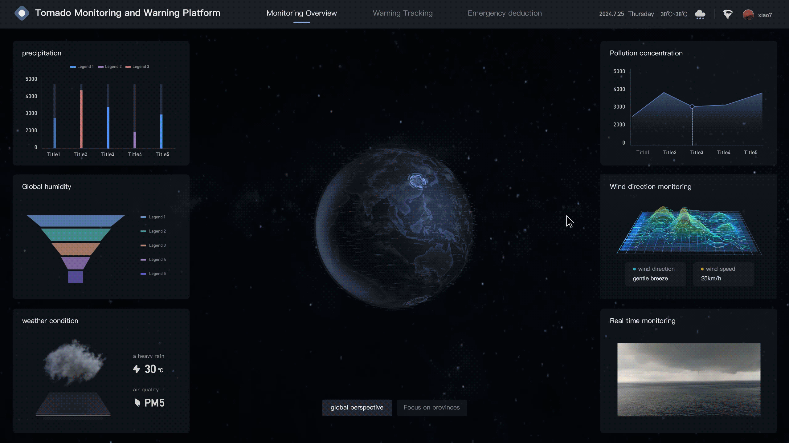 气象可视化 | 监测预警平台