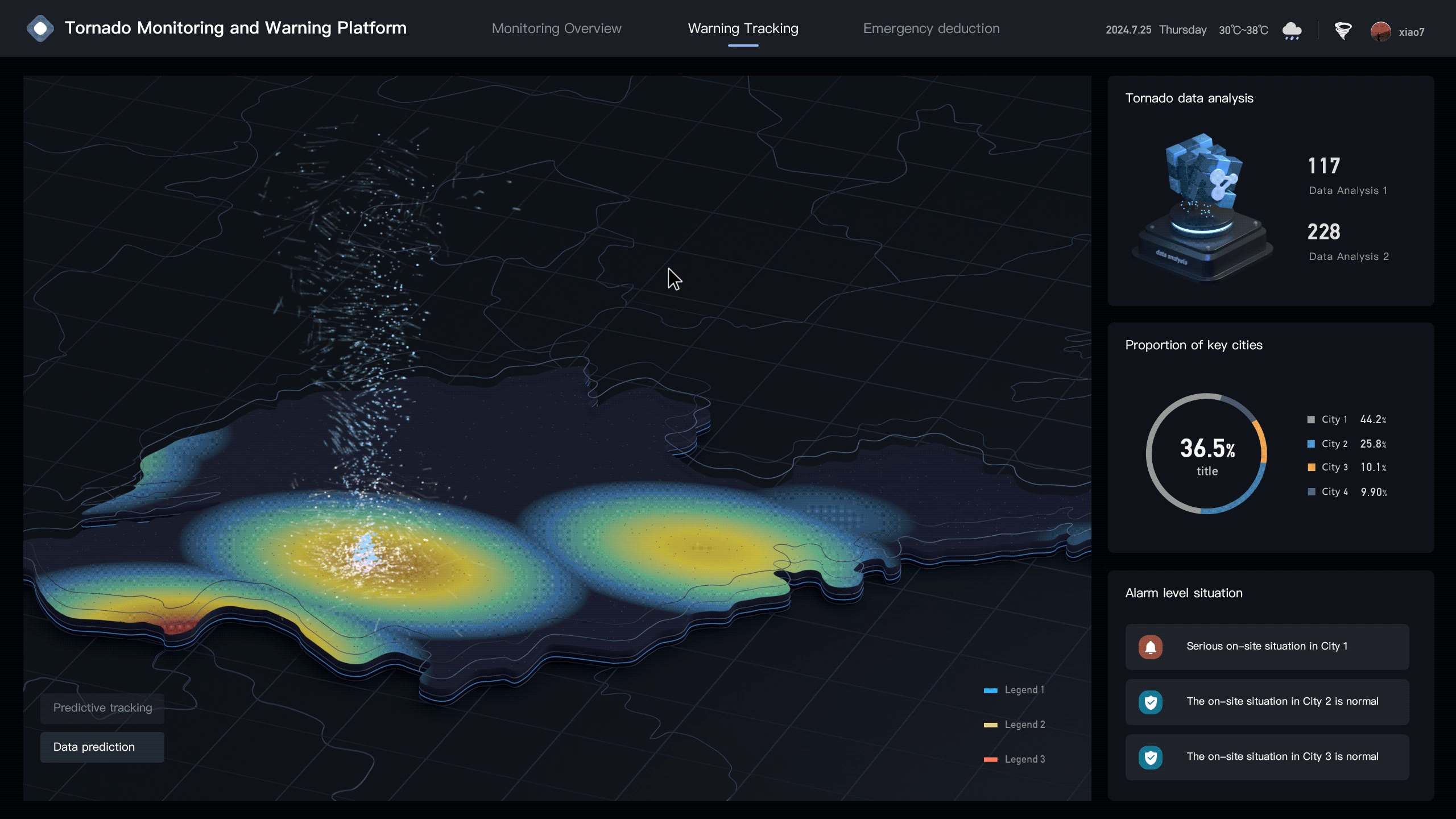气象可视化 | 监测预警平台