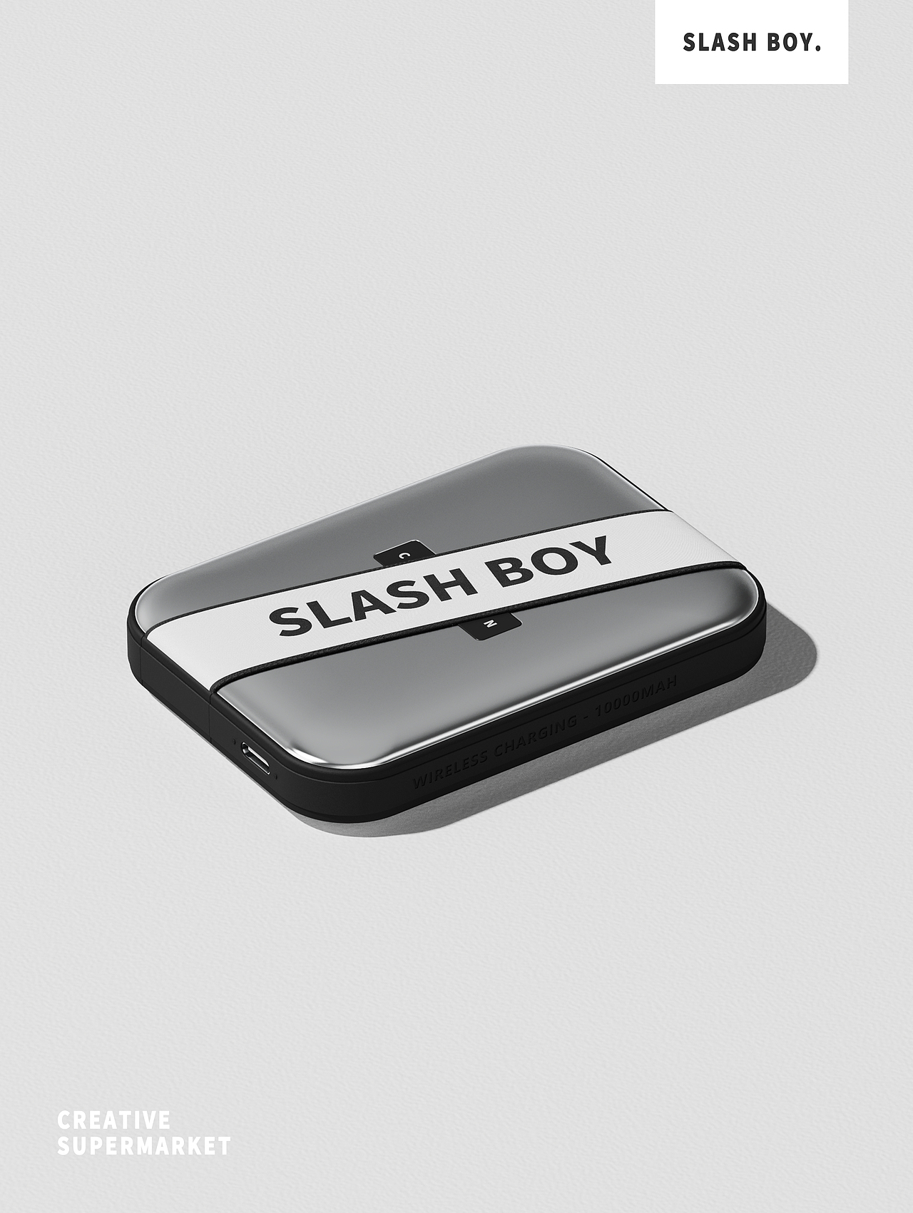 SLASH BOY-潮流磁吸充電寶（圖ZMzc1MDgwNDY0） - 電子產品 - 站酷設計師阿武先生原創(chuàng)素材 - 站酷ZCOOL