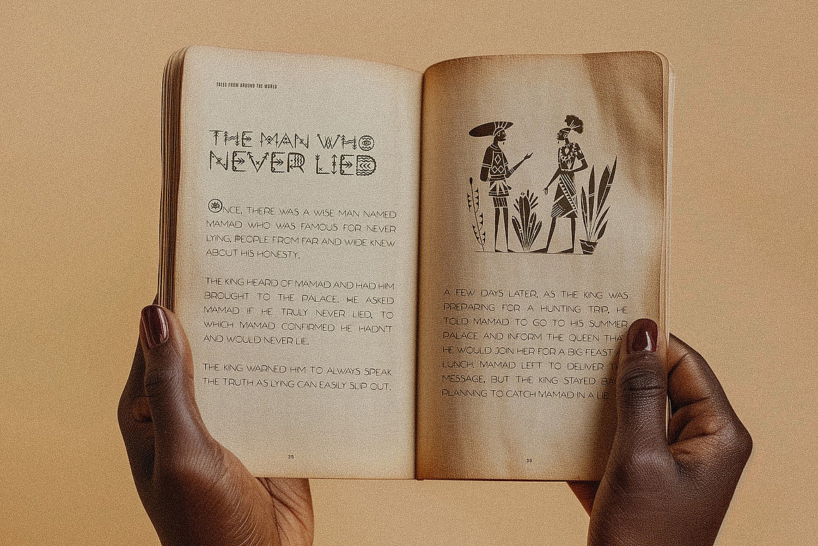 非洲传统部落复古装饰古老神秘文化艺术标题英文字体