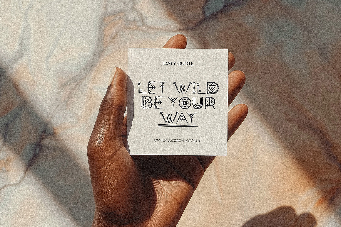 非洲传统部落复古装饰古老神秘文化艺术标题英文字体