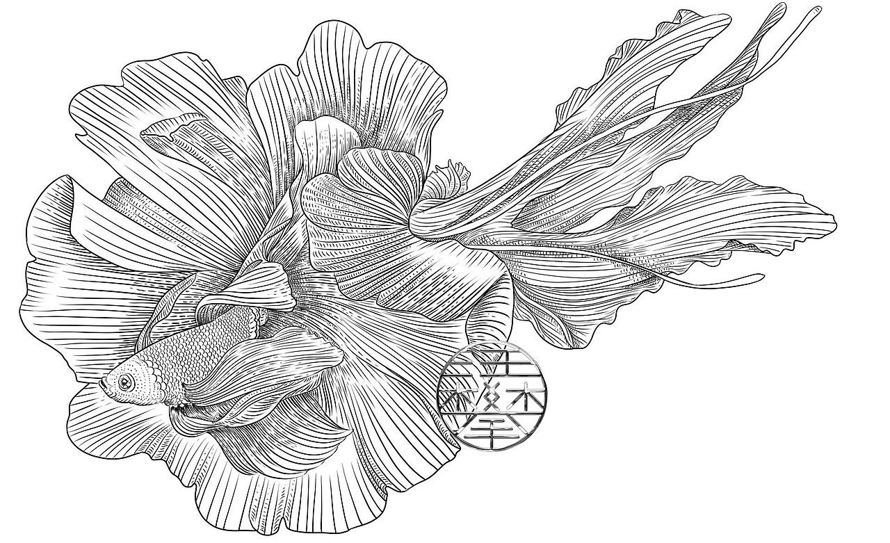 螃蟹海鱼海马海鲜世界版画/农产品海鲜包装插画设计（图ZMzc1MDg2Nzcy） - 商业插画 - 站酷设计师鲲鹏设计插画汪攀原创素材 - 站酷ZCOOL