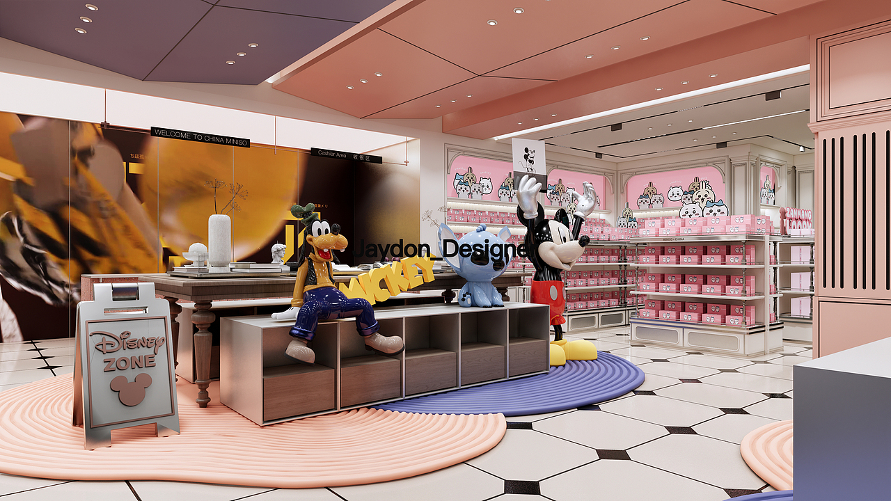MINISO /Disney主题店（图ZMzc1MTAwNDA0） - 商业空间设计 - 站酷设计师Jaydon_Designer原创素材 - 站酷ZCOOL