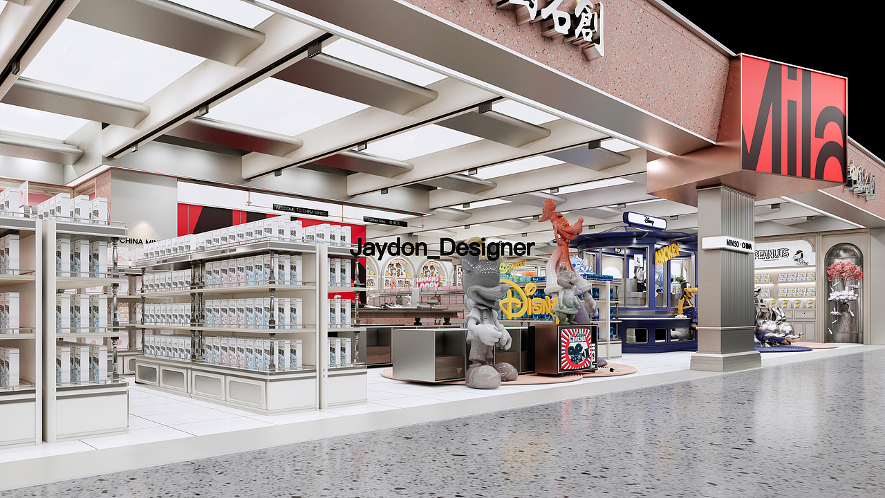 MINISO /Disney主题店（图ZMzc1MTAwMzQ0） - 商业空间设计 - 站酷设计师Jaydon_Designer原创素材 - 站酷ZCOOL