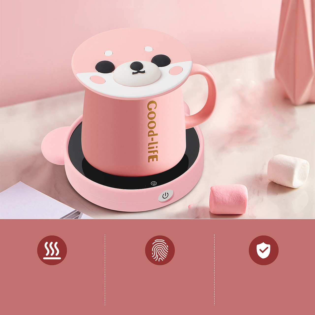 亚马逊咖啡保温器高级美工建模渲染A+