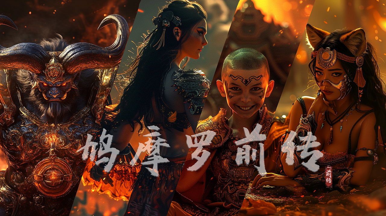 AIGC 原創(chuàng)短片 | 《鳩摩羅前傳》（圖ZMzc1MTA5MzQw） - 動(dòng)畫/影視 - 站酷設(shè)計(jì)師果合大班長原創(chuàng)素材 - 站酷ZCOOL