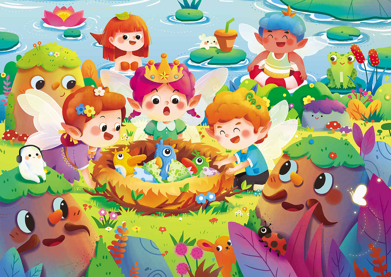 拼图书已商用（图ZMzc1MTIxODY0） - 儿童插画 - 站酷设计师波玲BLING原创素材 - 站酷ZCOOL