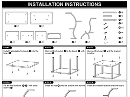 产品安装说明书线稿（部分）