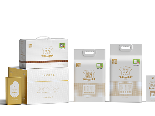 元生昌五常大米官方体验店——经典基础款包装视觉渲染