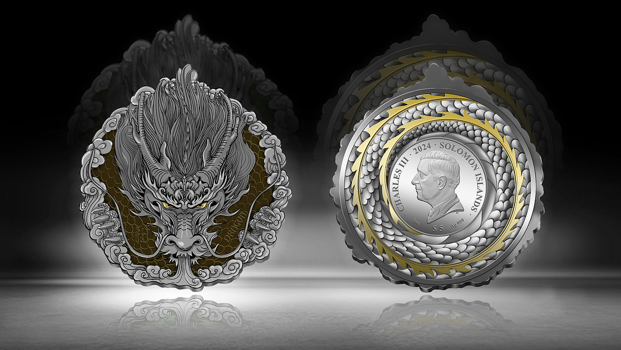 2024 年龙年生肖币（图ZMzc1MTQwNTUy） - 其他平面 - 站酷设计师圆周绿原创素材 - 站酷ZCOOL