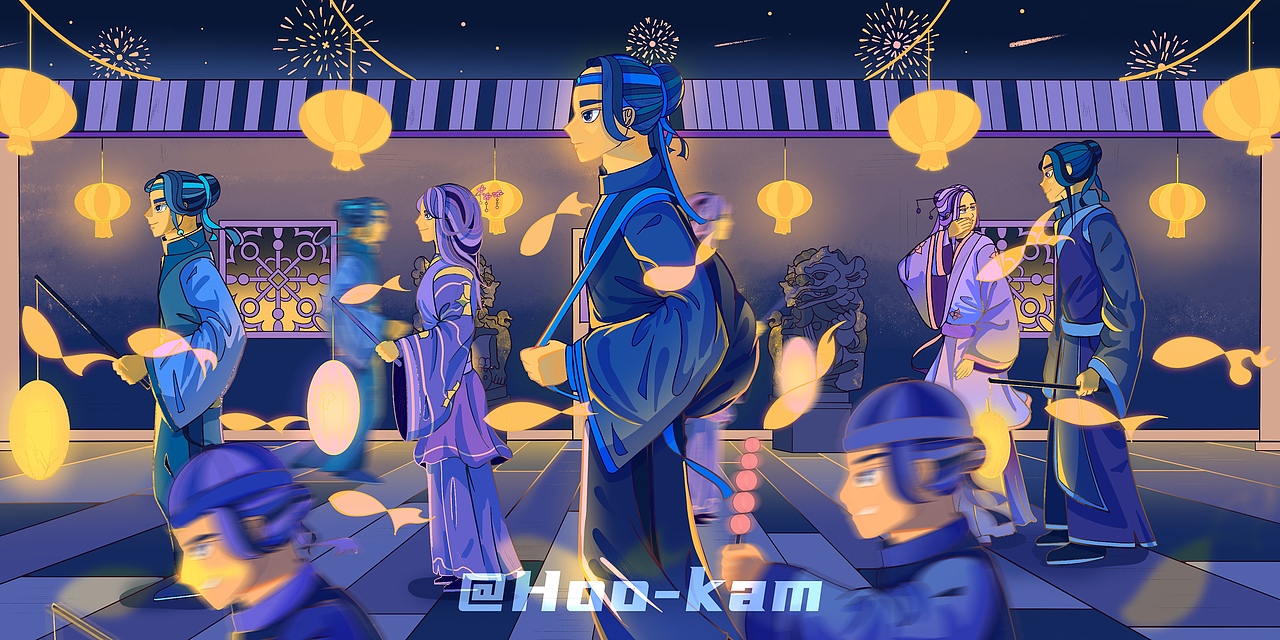 中国风插画（图ZMzc1MTQ0NTI4） - 海报 - 站酷设计师Hookam原创素材 - 站酷ZCOOL