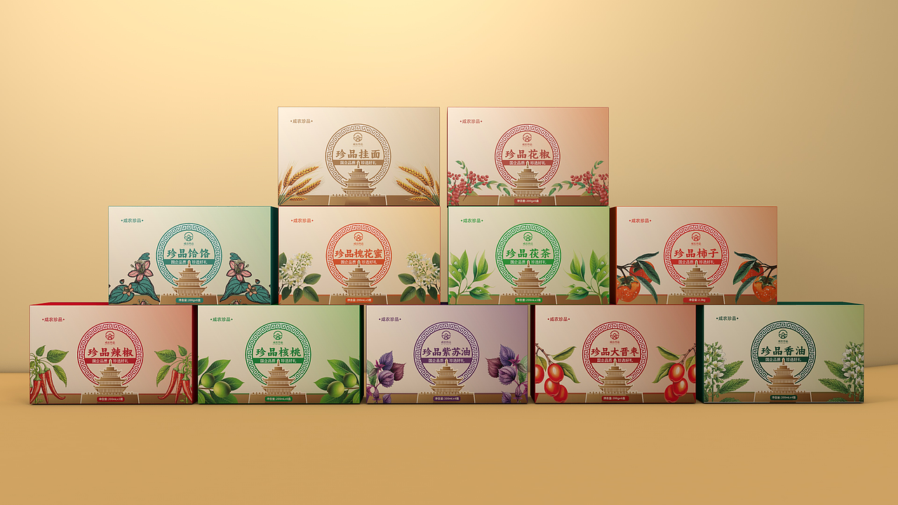 咸阳农投一县一品特产包装设计