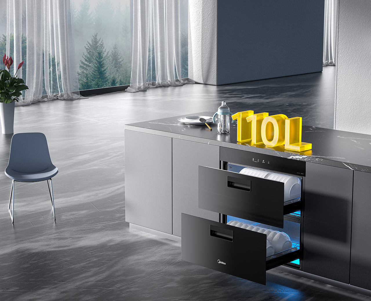 厨房场景渲染练习