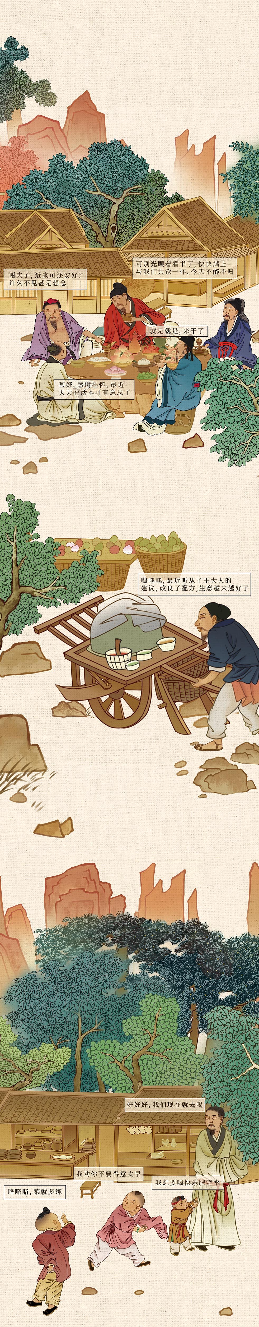 兰亭雅集画卷《创意动画》