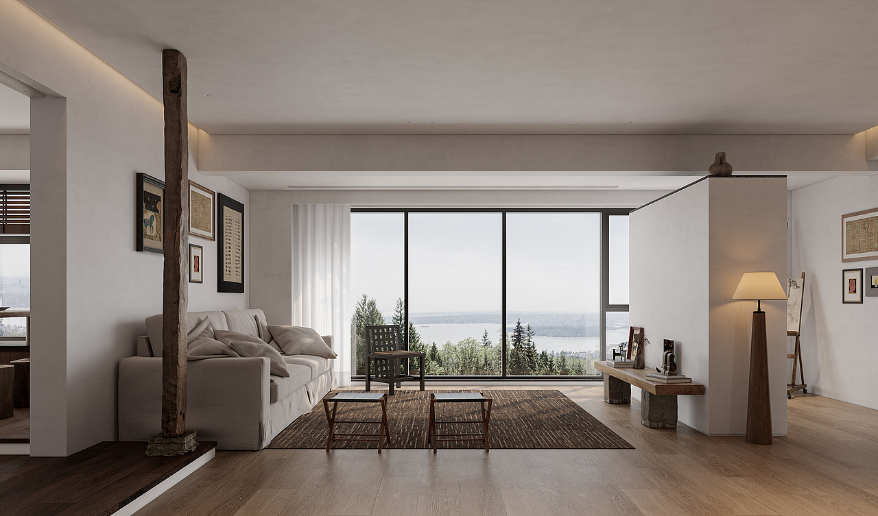 形道设计丨观山印（图ZMzc1MTk2NjQ4） - 家装设计 - 站酷设计师形道空间设计原创素材 - 站酷ZCOOL