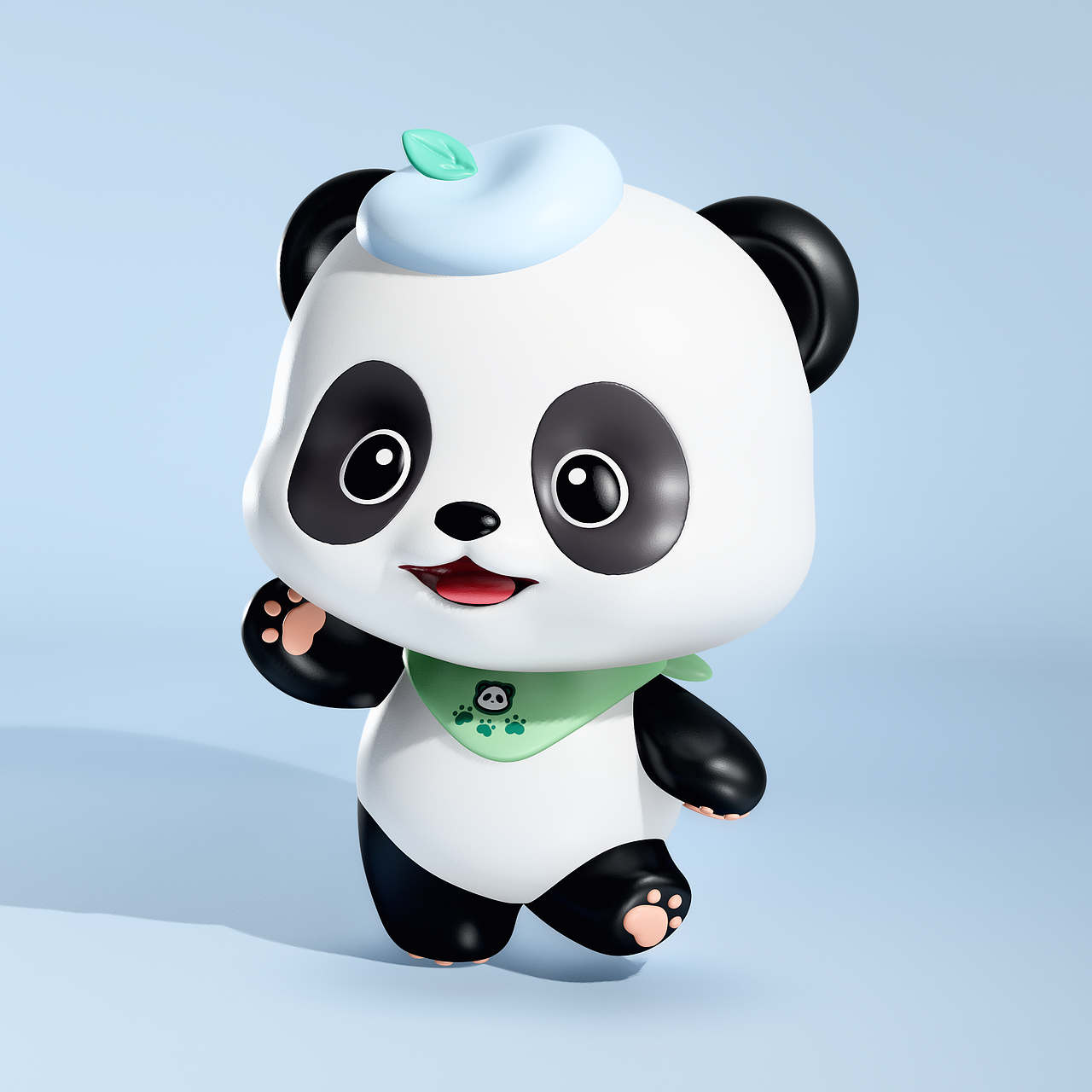 原创ip形象设计-小熊猫嘟嘟