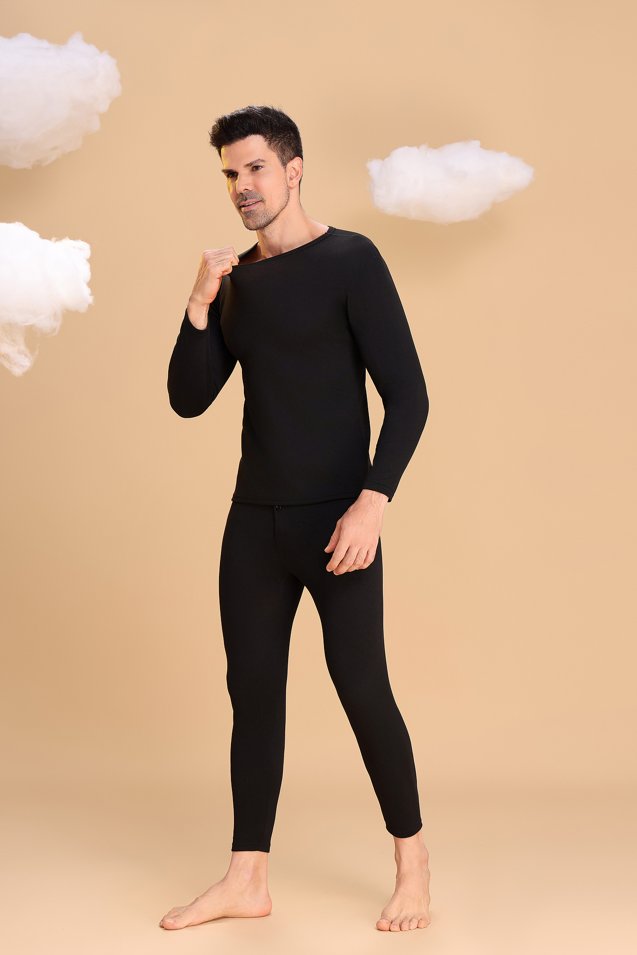 模特拍摄/保暖内衣/针织/打底衫/德绒/松弛感/极简风