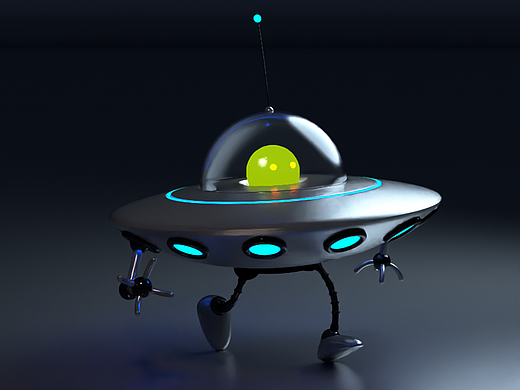 C4D临摹练习-外星人