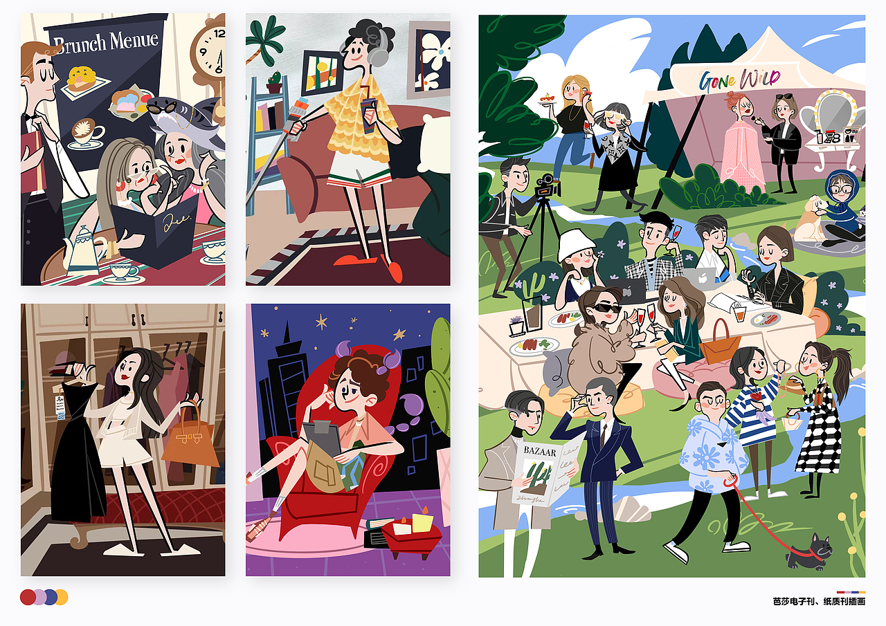 SHARKGIRL IP形象设计与BAZAAR杂志插画（图ZMzc1MjIyODgw） - 艺术插画 - 站酷设计师长可ZHANGKE原创素材 - 站酷ZCOOL