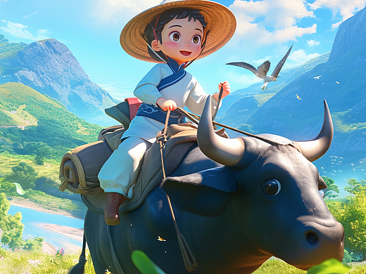 踏青思故！几张 Midjourney 清明节海报灵感！