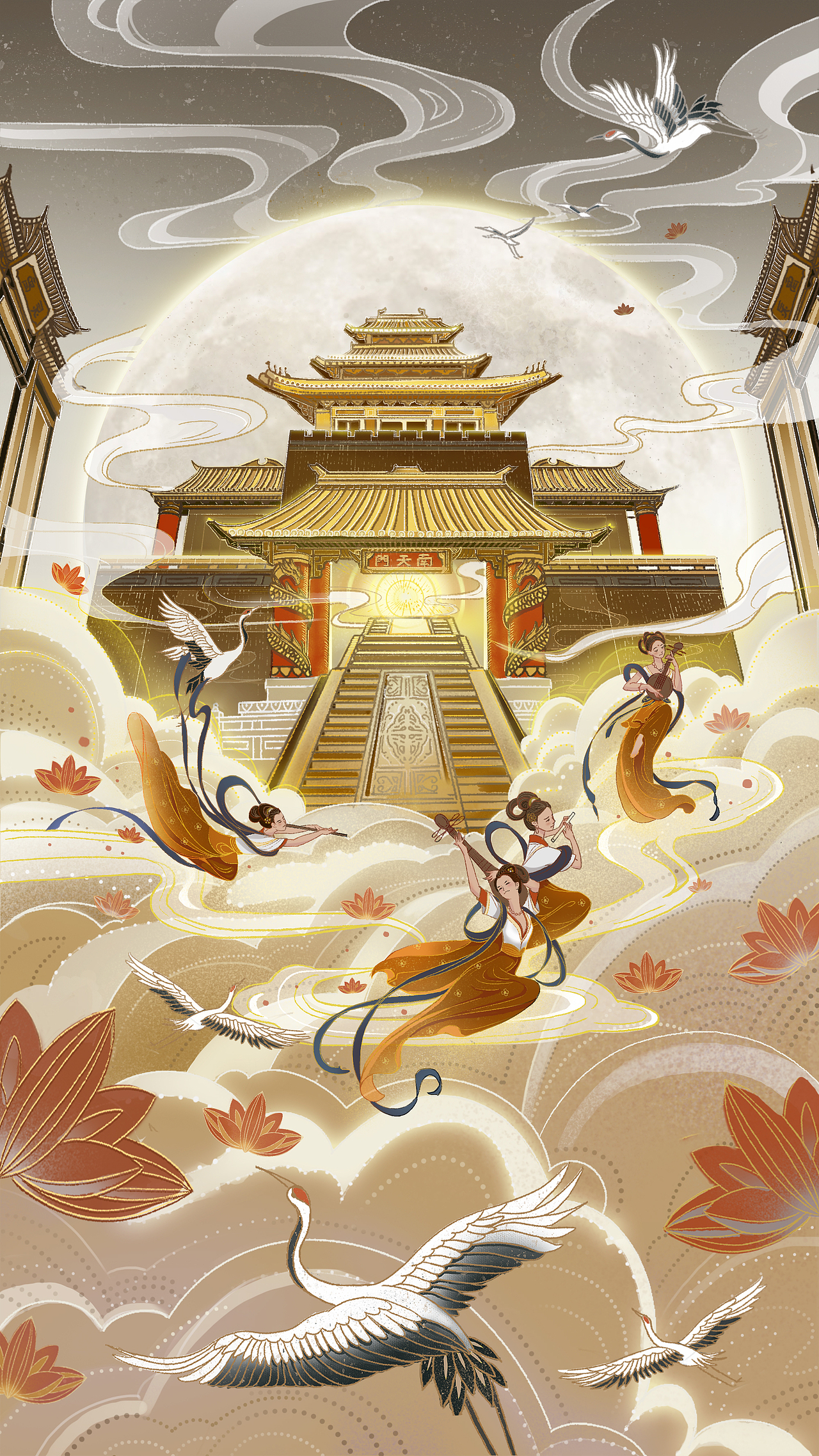 问道 天宫（图ZMzc1MjQ2ODI0） - 商业插画 - 站酷设计师阿来LAI原创素材 - 站酷ZCOOL