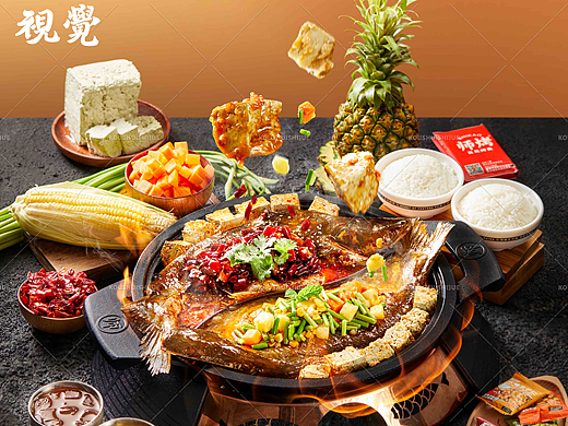 美食摄影 | 师烤豆花烤鱼 X 口水视觉