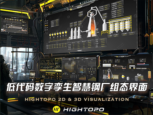 组态界面/智慧钢厂SCADA/低代码数字孪生平台