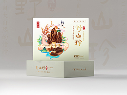 山珍插画包装
