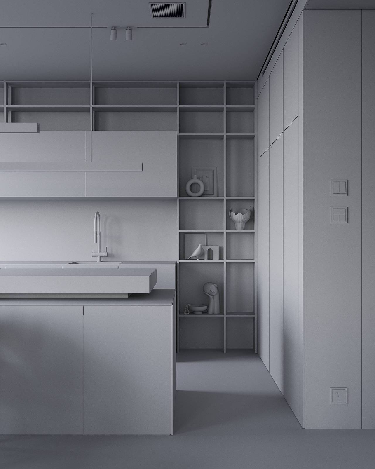 渲染作品CGI 顶层公寓 part-2（图ZMzc1MjgwNTM2） - 家装设计 - 站酷设计师影构视觉原创素材 - 站酷ZCOOL