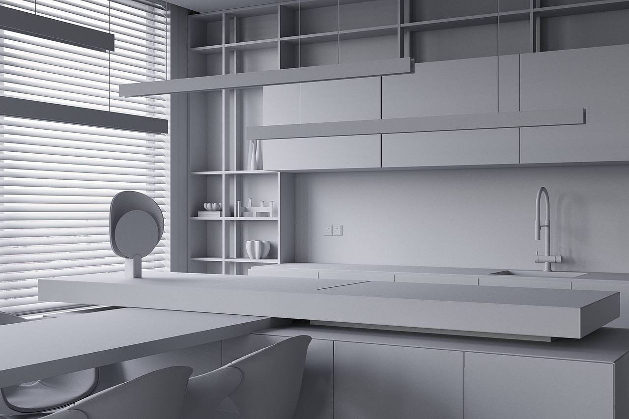 渲染作品CGI 顶层公寓 part-2（图ZMzc1MjgwNTgw） - 家装设计 - 站酷设计师影构视觉原创素材 - 站酷ZCOOL