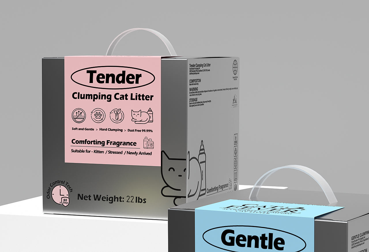 亚宠展参展产品 | 美国净钻猫砂(原创包装设计)