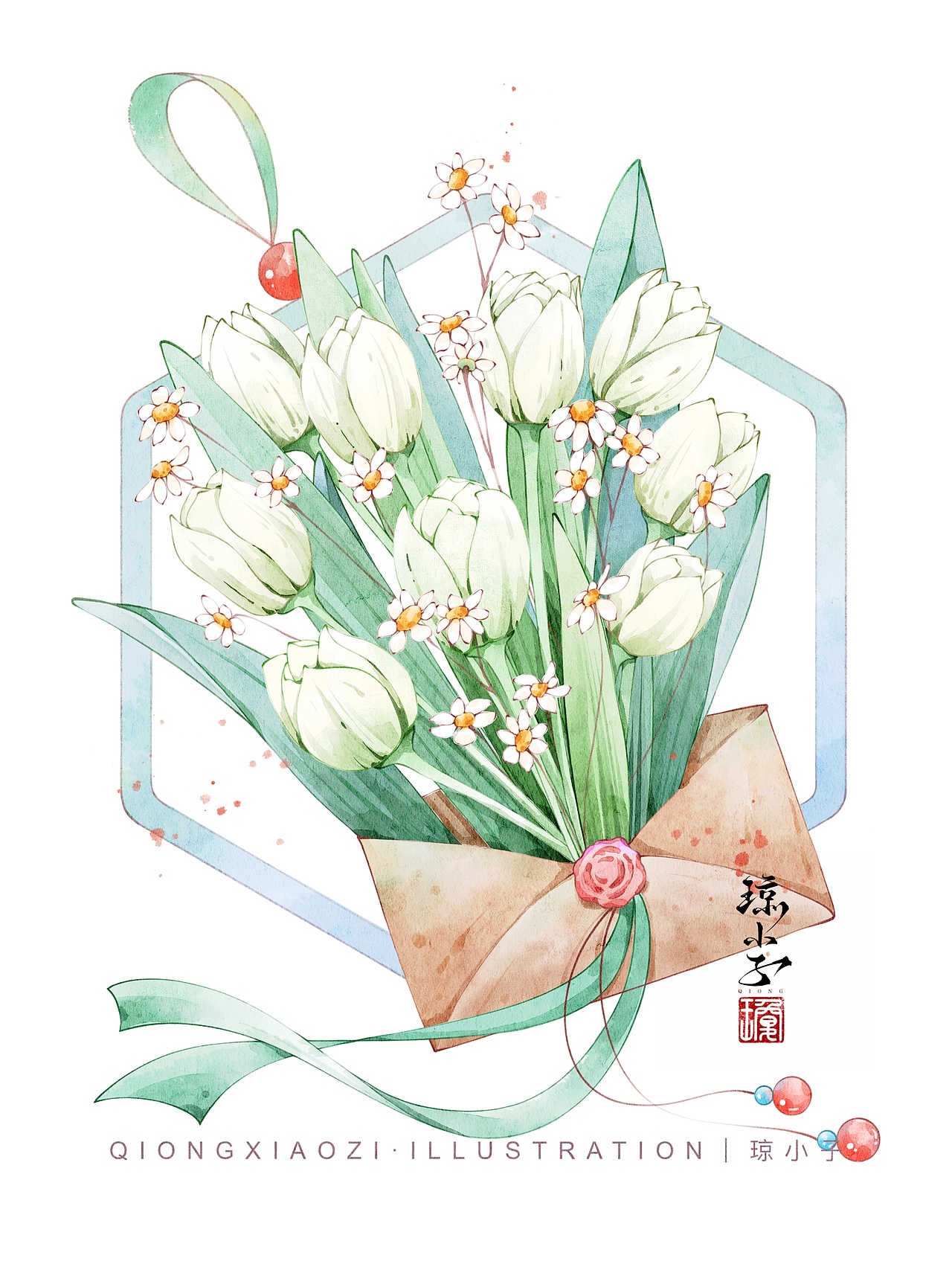 古风花卉合集（图ZMzc1MzE1MTk2） - 商业插画 - 站酷设计师画画的琼光原创素材 - 站酷ZCOOL