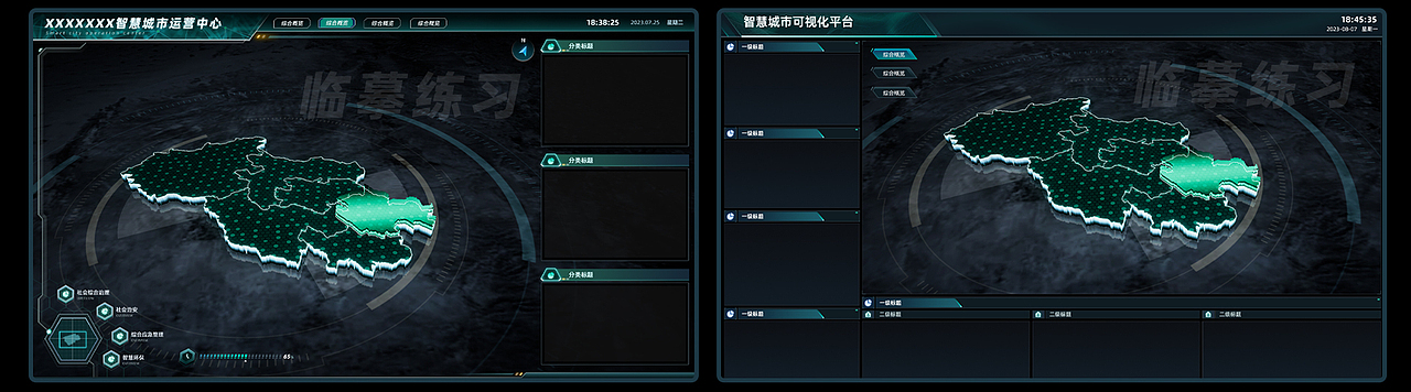 数据可视化大屏设计作品
