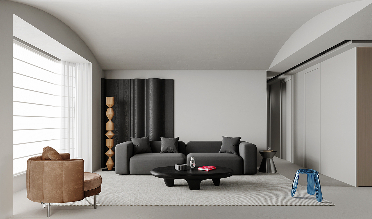 效果图渲染丨简单的黑白色系